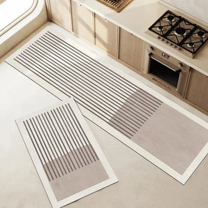 Tapete Para Cozinha Absorvente Antiderrapante Listrado Moderno Armonii™